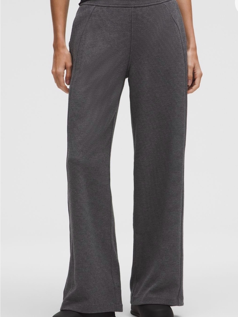 lululemon Scuba Mid-Rise Wide-Leg Waffle Pant